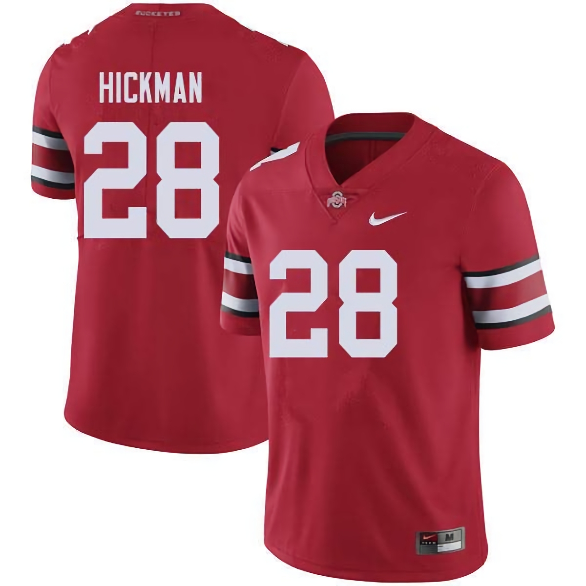 Ronnie Hickman Ohio State Buckeyes Men's NCAA #28 Nike Red College Stitched Football Jersey MOU1156TF